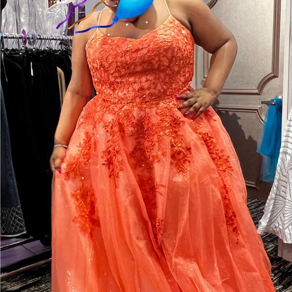 Plus size prom dress
